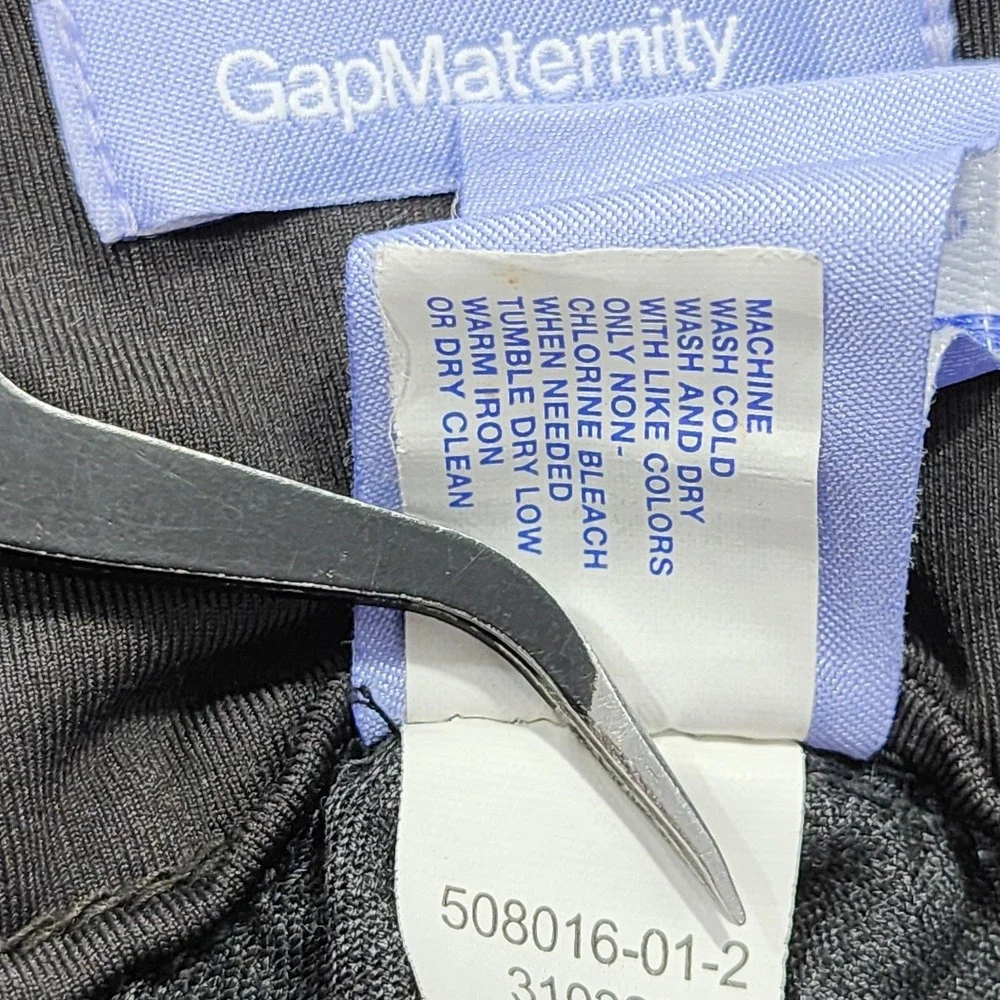 Vintage Gap Maternity Skirt Womens 8 Black Denim A-Line Casual Stretch‎ Preppy
